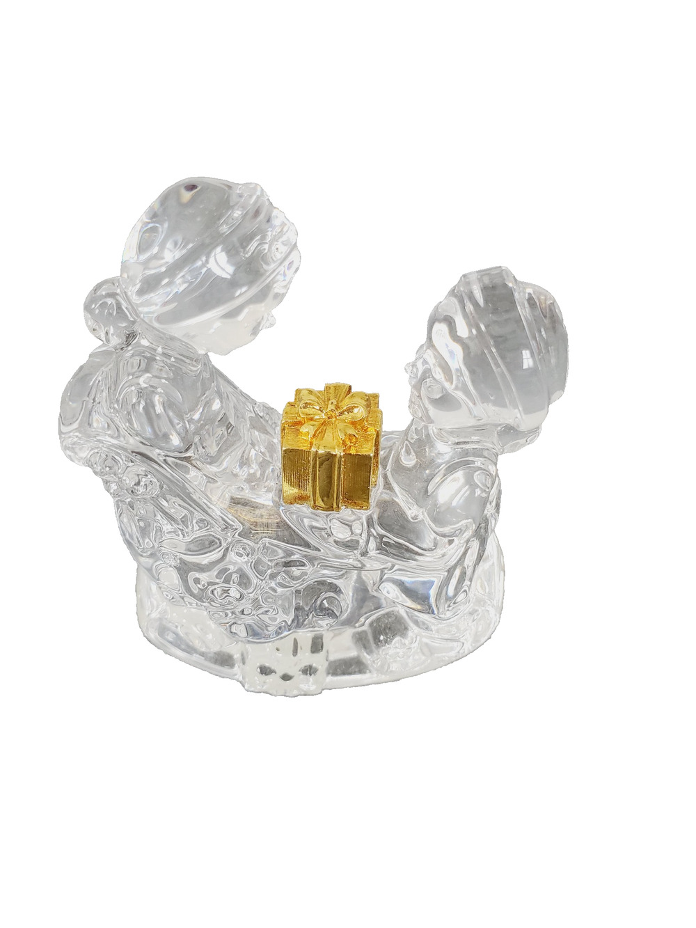 VNT Marquis Waterford Crystal Christmas Figurine Elves Packing The Sleigh Boxed